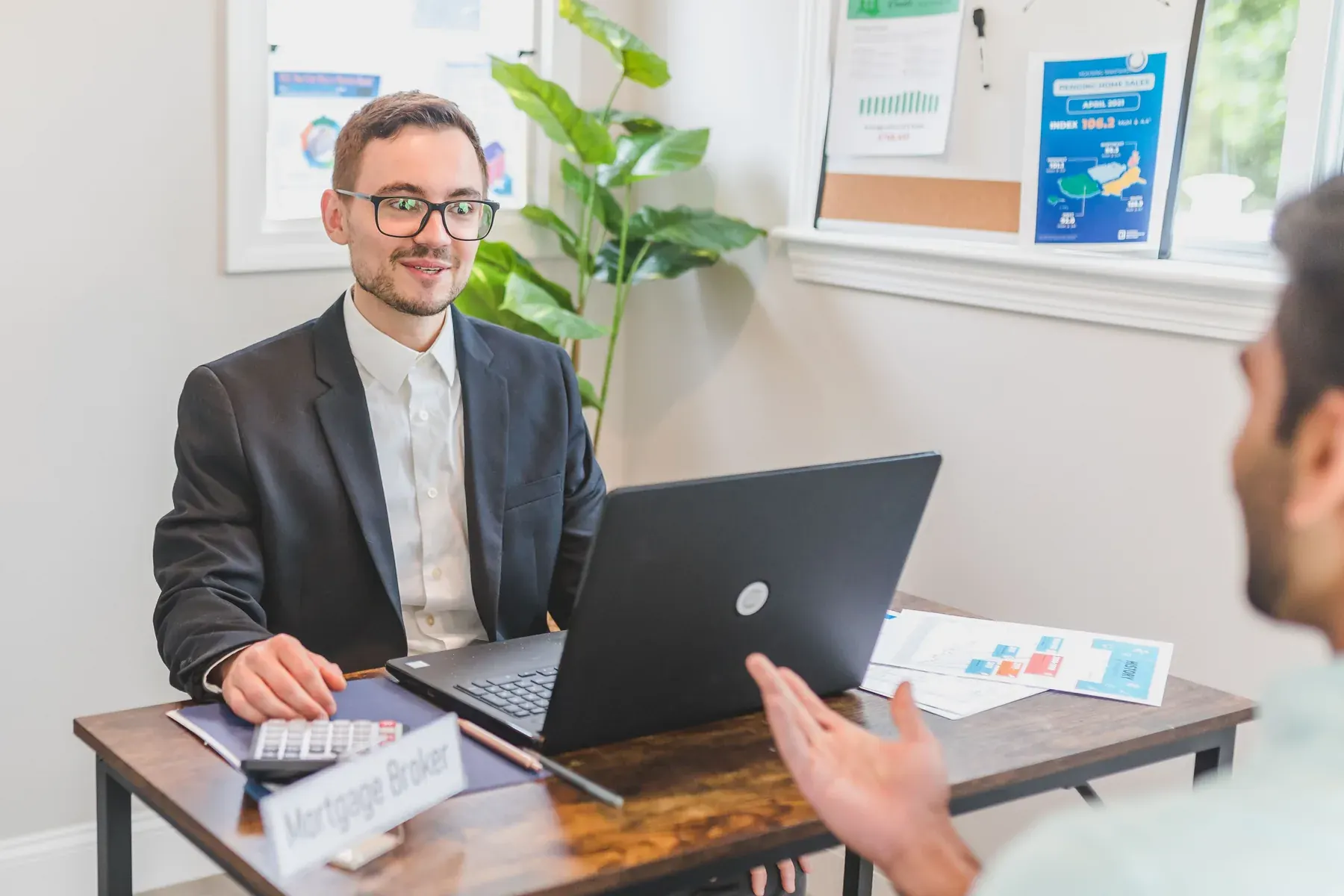 Financial consultation with a client